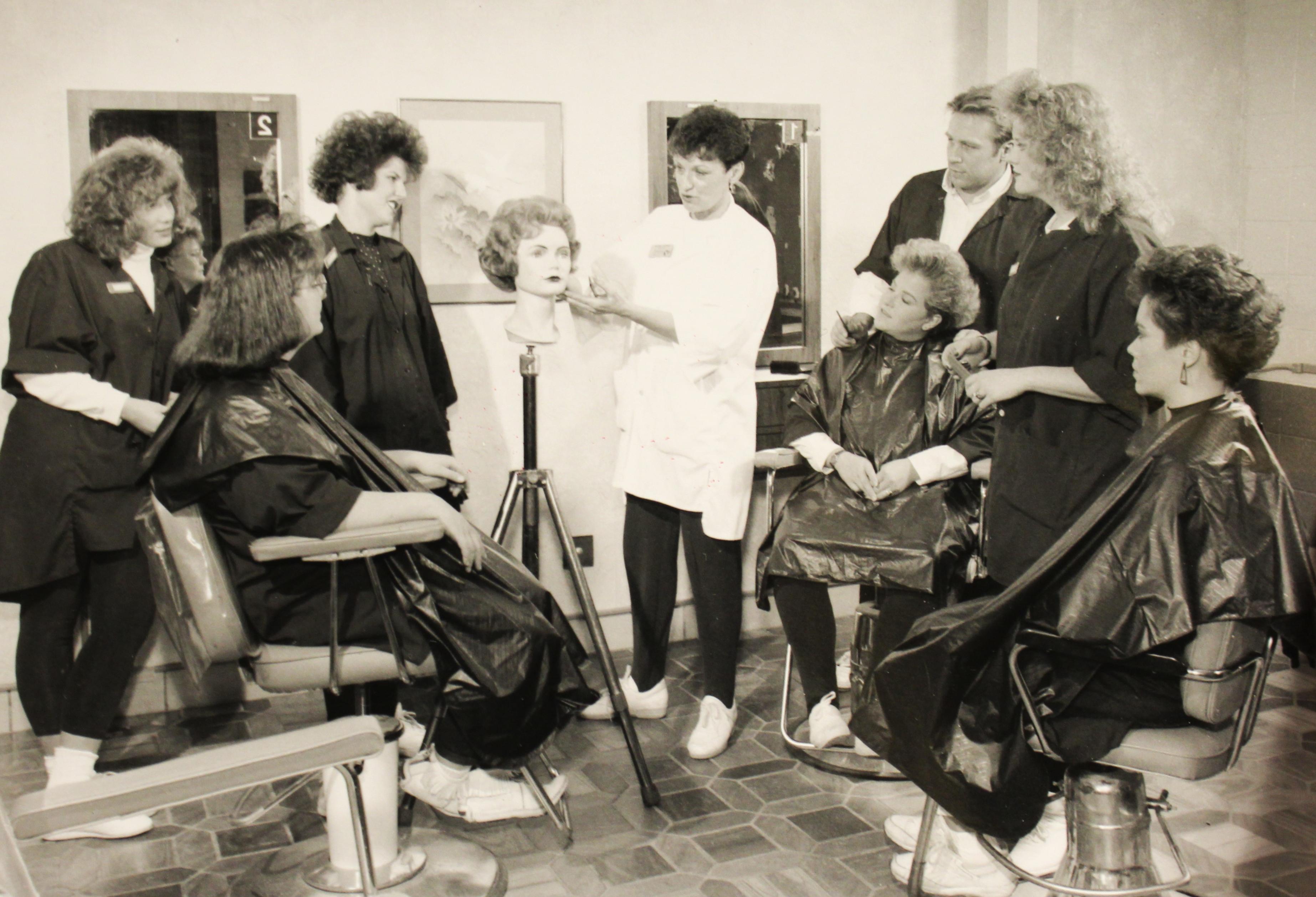 The cosmetology program in Wadena, in 1994.